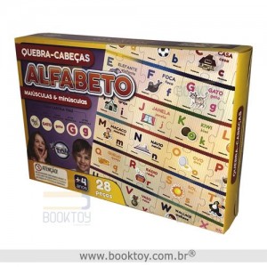 Quebra-Cabeças Alfabeto Maiúsculas e Minúsculas