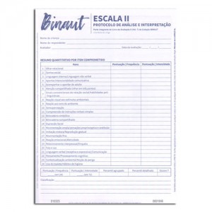 Binaut Escala II Protocolo de Analise e Interpretação Vol. 7