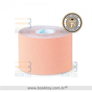 Bandagem Vitaltape Kinesiology Premium Bege Claro 5cm x 5m