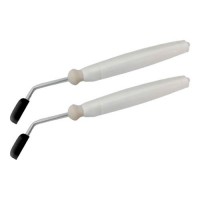 Canetas Condutivas com Ponteiras Cilíndricas de Silicone com Bases Retas em Hastes Anguladas
